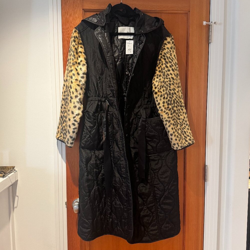 Forte_Forte Black & Leopard Coat